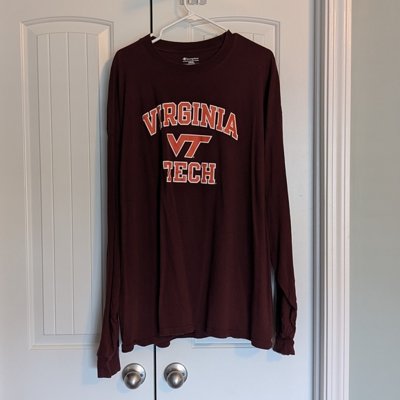 Champion Maroon Long Sleeve Tee - Picture 1 of 5